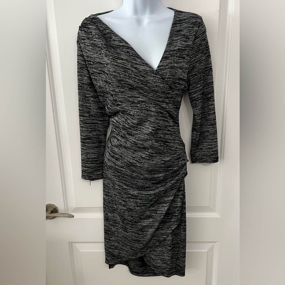 Elegant Black and Gray Women's Dress